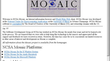 The Mosaic Internet Browser