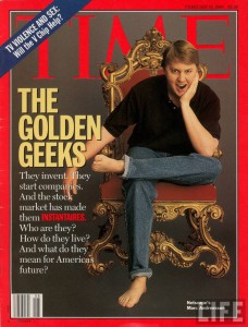 Marc Andreessen on the cover of Time Magazine, February 19, 1996