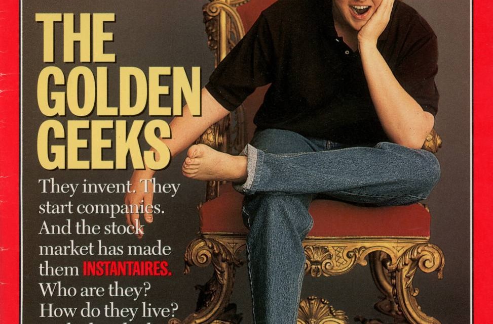 Marc Andreessen on the cover of Time Magazine, February 19, 1996
