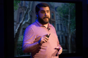 Brian McCullough speaks at TED Resident's Salon, July 12, 2016, New York, NY. Photo: Ryan Lash / TED