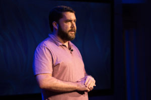 Brian McCullough speaks at TED Resident's Salon, July 12, 2016, New York, NY. Photo: Ryan Lash / TED