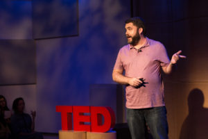 Brian McCullough speaks at TED Resident's Salon, July 12, 2016, New York, NY. Photo: Ryan Lash / TED